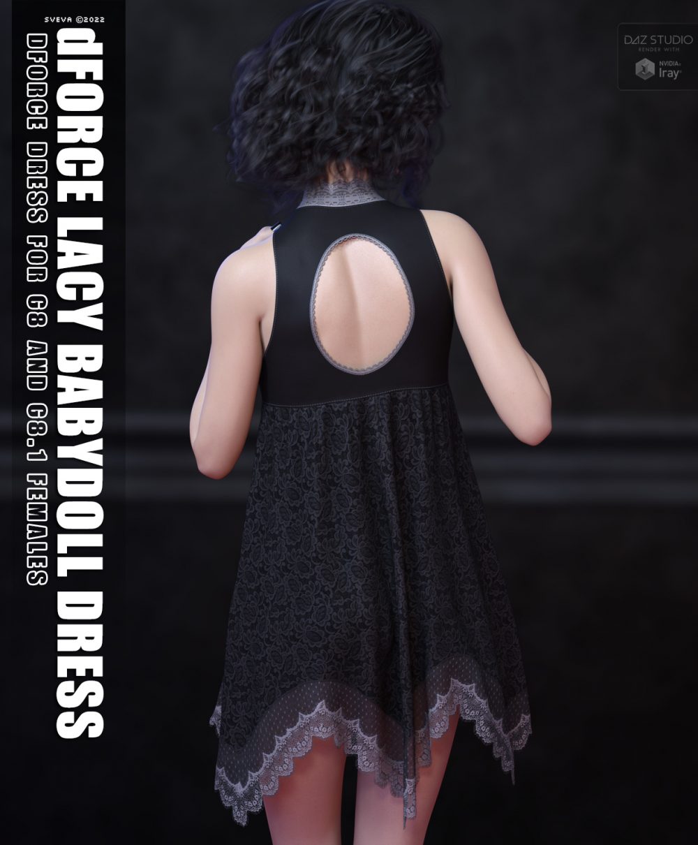 dForce Lacy Babydoll Dress G8G8.1F