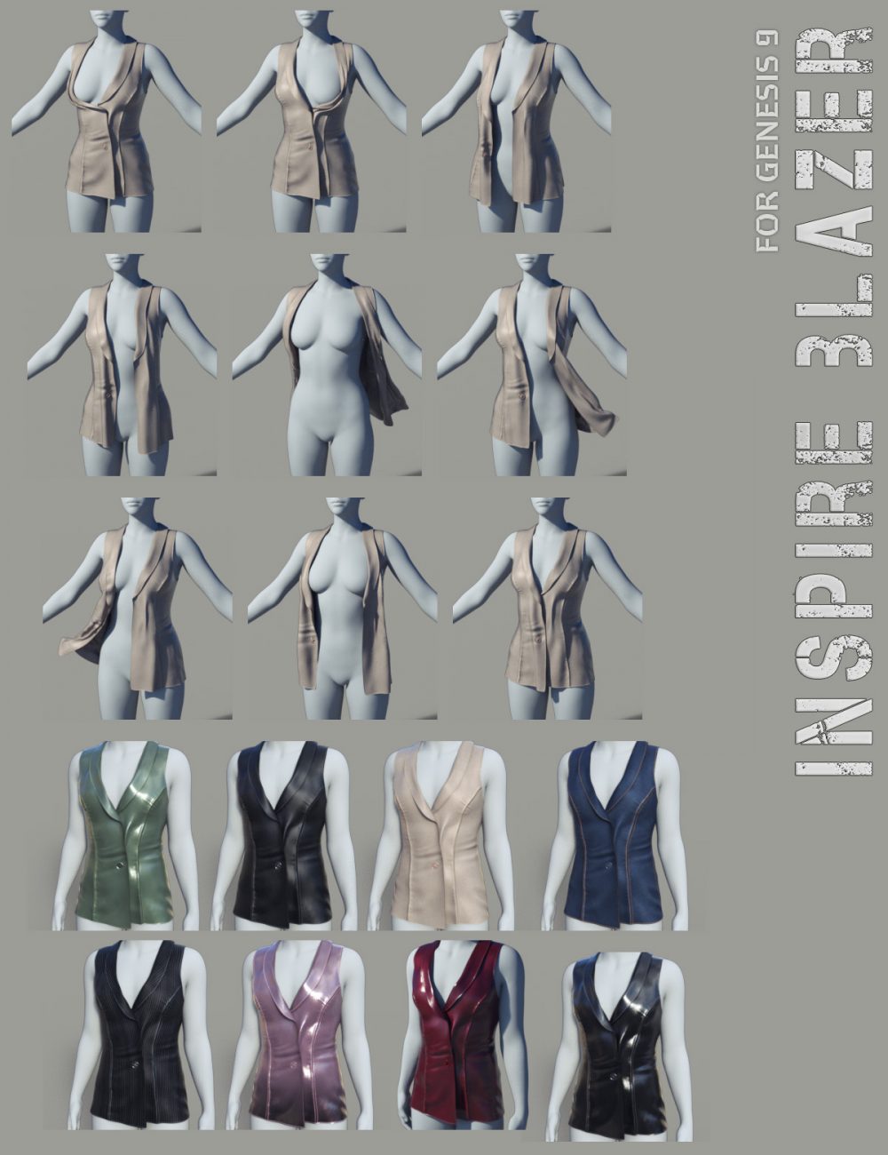 dForce Inspire Blazer for Genesis 9