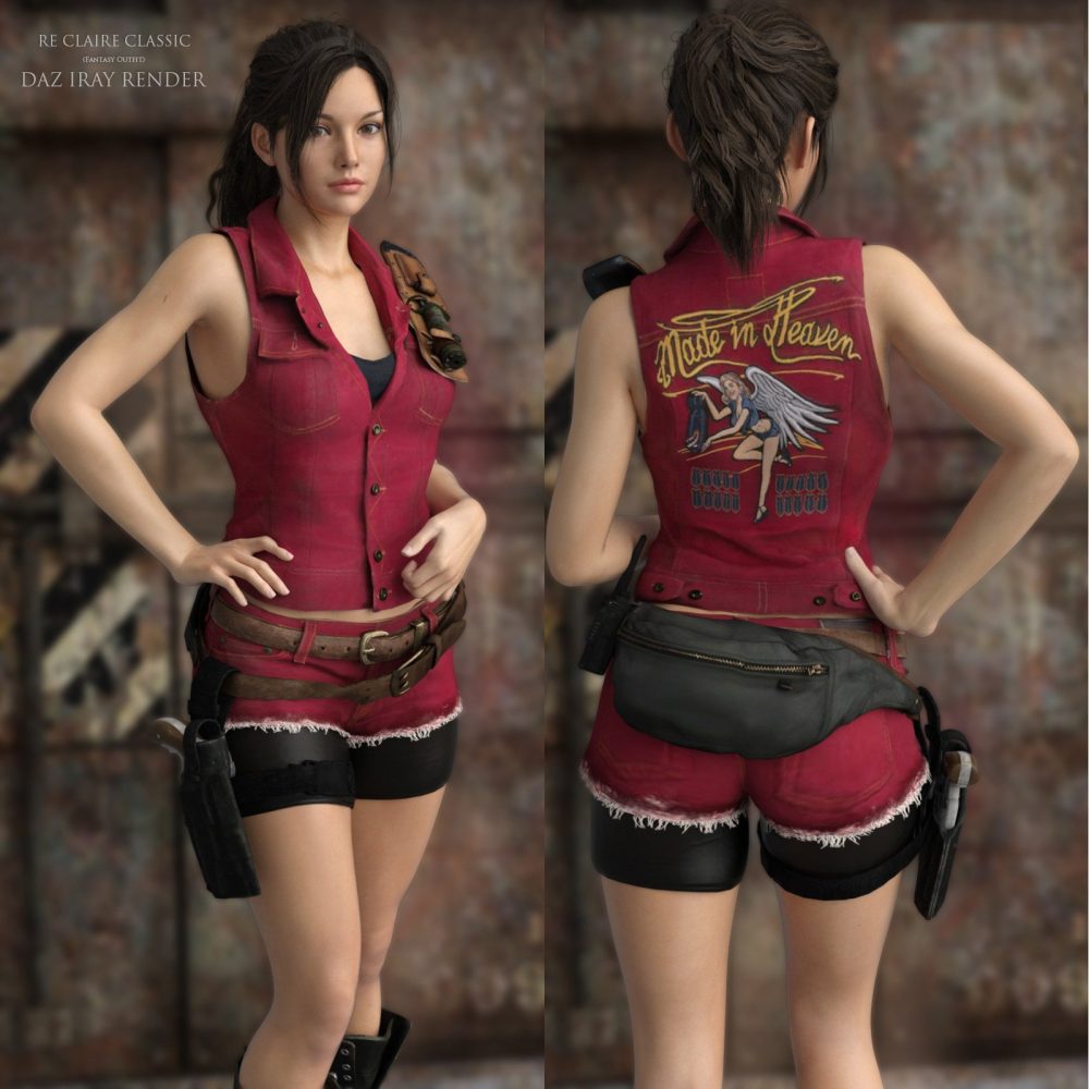 RE Claire Classic Outfit For G3F