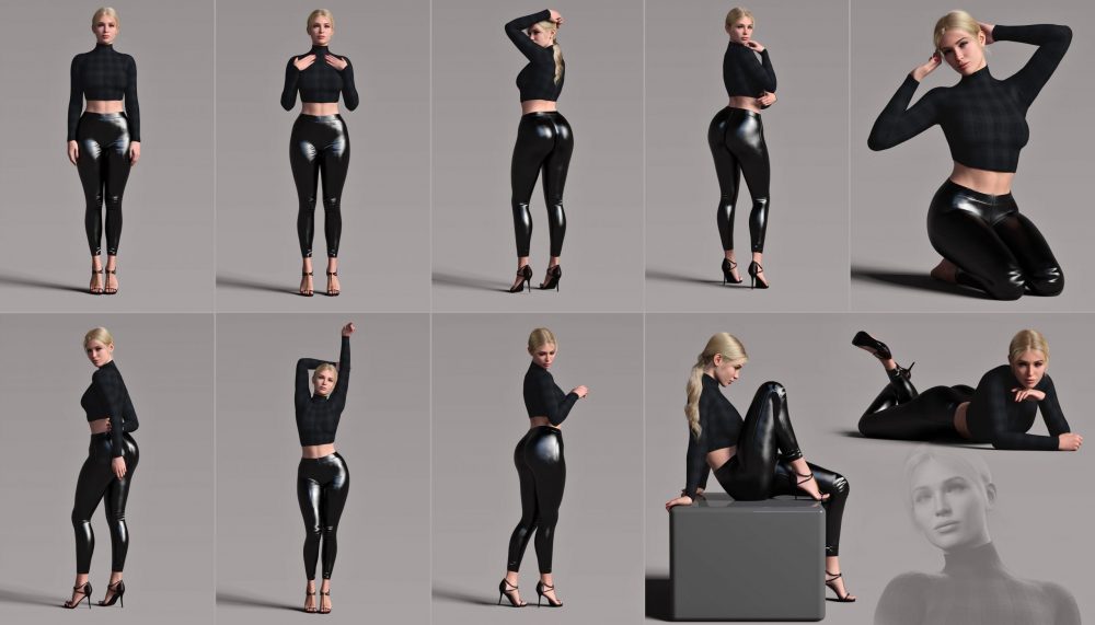 Z Ultimate Model Pose Mega Set for Genesis 8 Female and Genesis 9