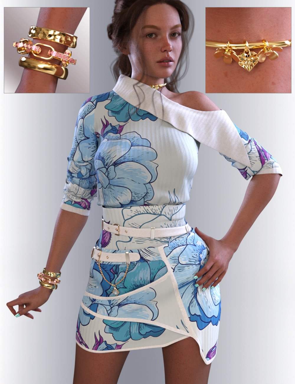 dForce Grace Designer Dress for Genesis 9