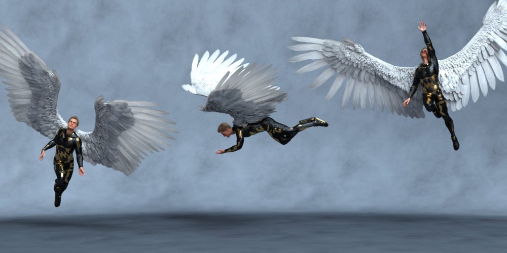 Metatron Hierarchical Poses for Genesis 8.1 Male and Avija Wings
