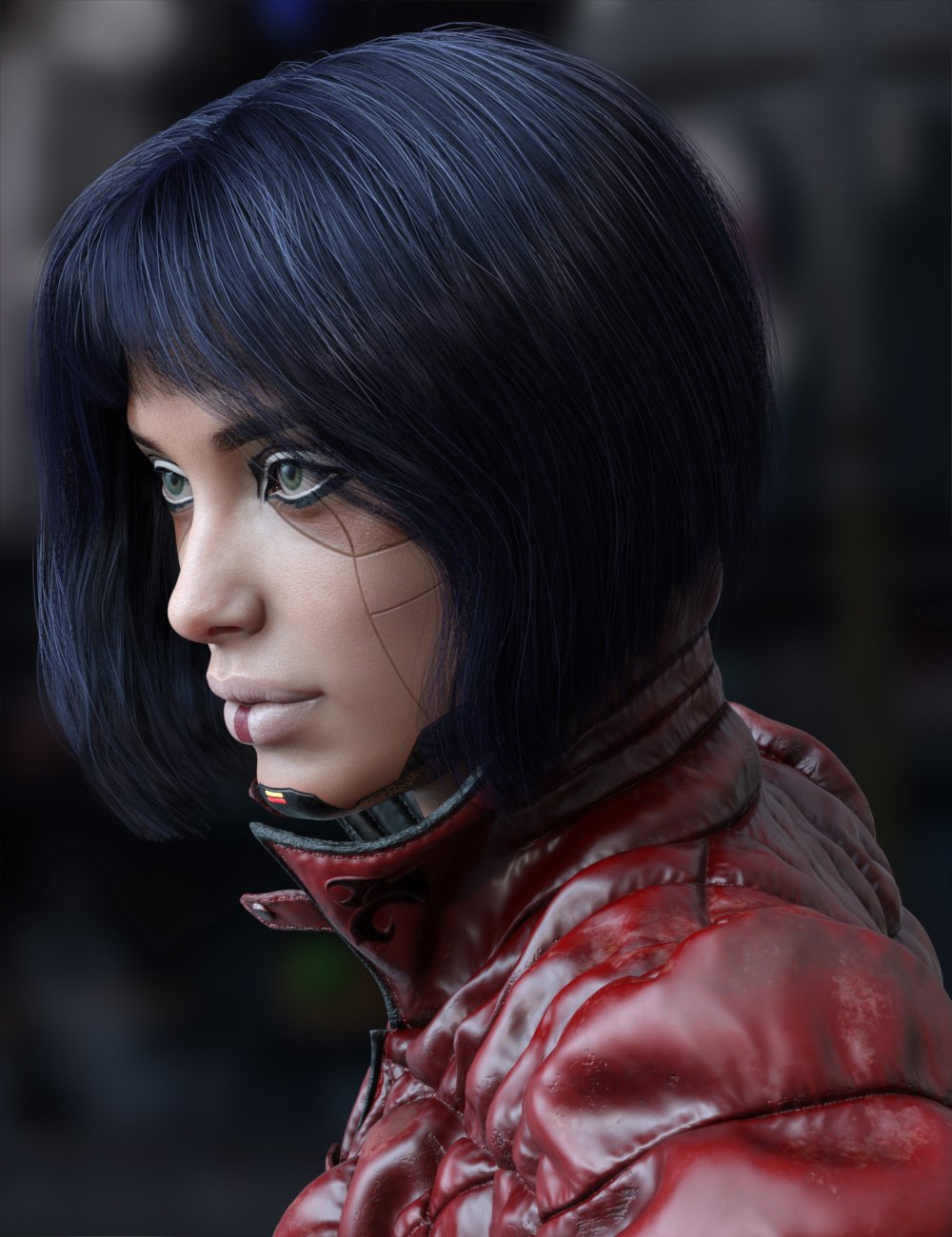 MRL dForce Casual Bob Hair for Genesis 8 and 8.1 Female ⋆ Freebies Daz 3D