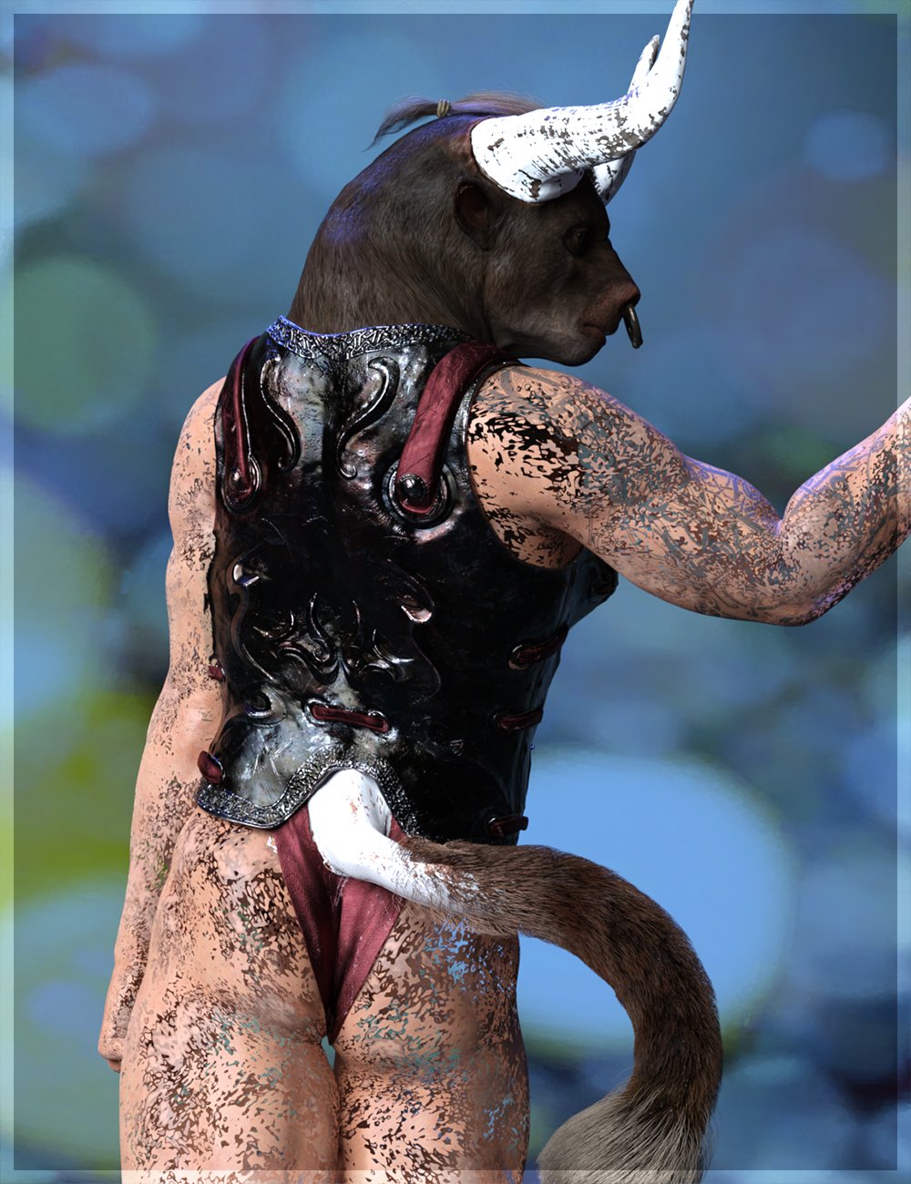 ND Minos Armor, dForce Loincloth, and Pants for Genesis 8.1 Male