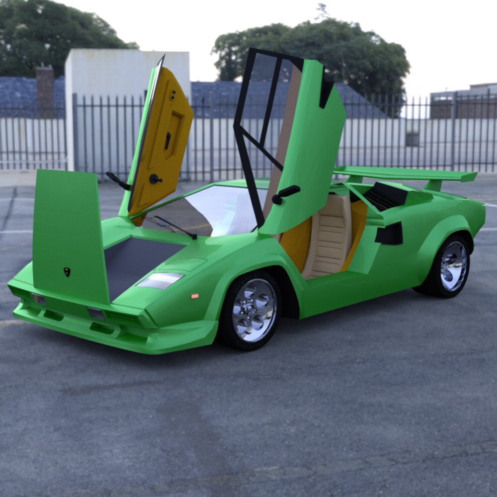 Lamborghini Countach - for DAZ Studio