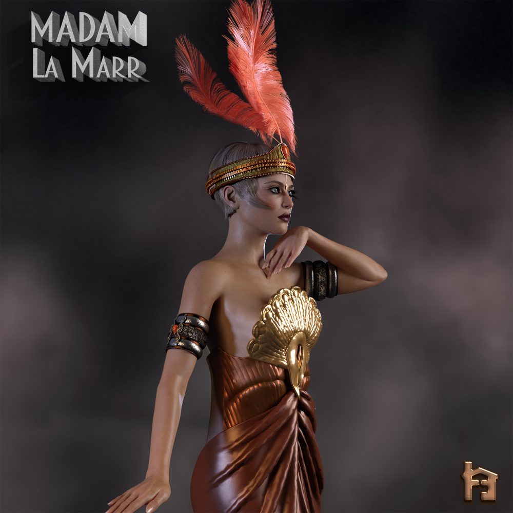 Madam La Marr 1920's Flapper HeadBand & ArmBands