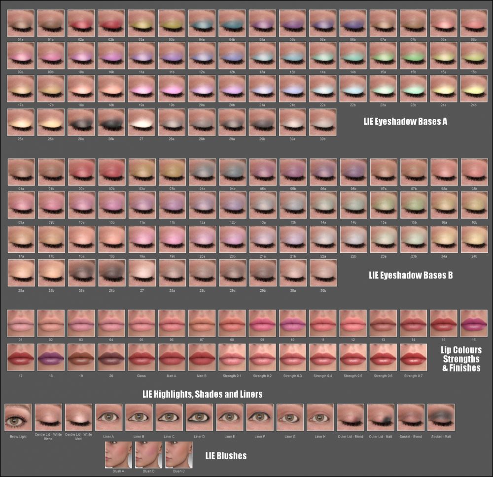 LIE Makeup for Genesis 9