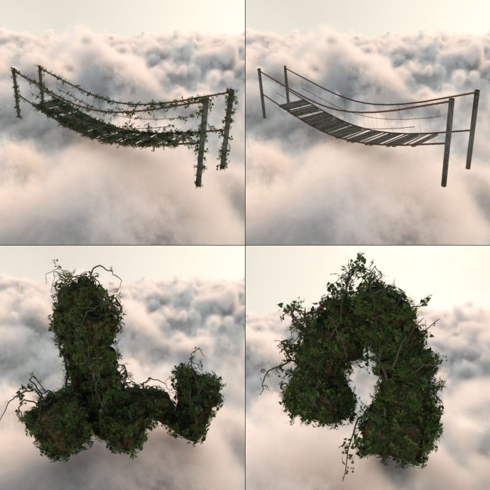 Modular 3D Kits Floating Worlds