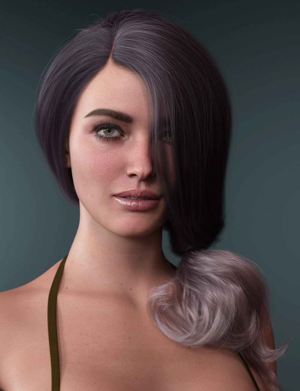 Romantic Side Tail Hair Texture Expansion