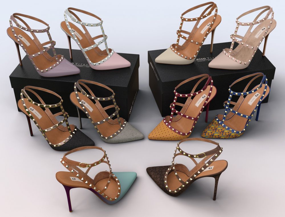 Valy High Heels for Genesis 8 and 8.1 Females