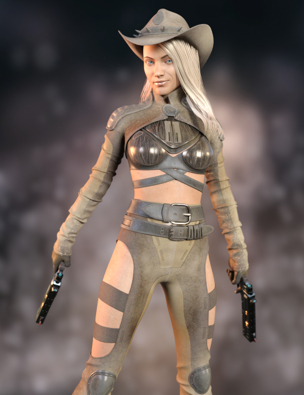 Sci-fi Rebel Rider Outfit for Genesis 8.1 Females Bundle