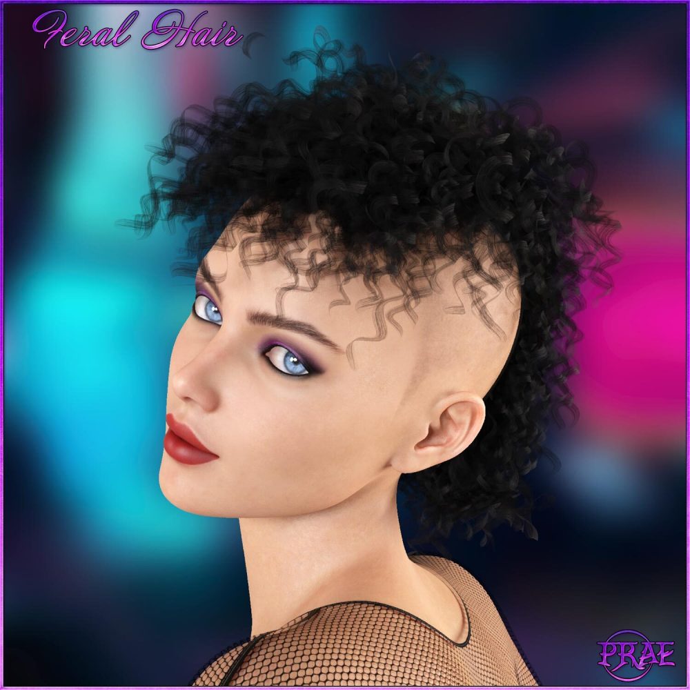 Prae-Feral Hair For G8 Daz