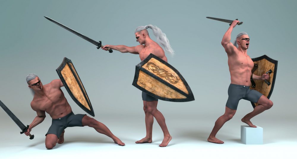 Ancient Warriors Poses and Expressions for Genesis 9 Masculine