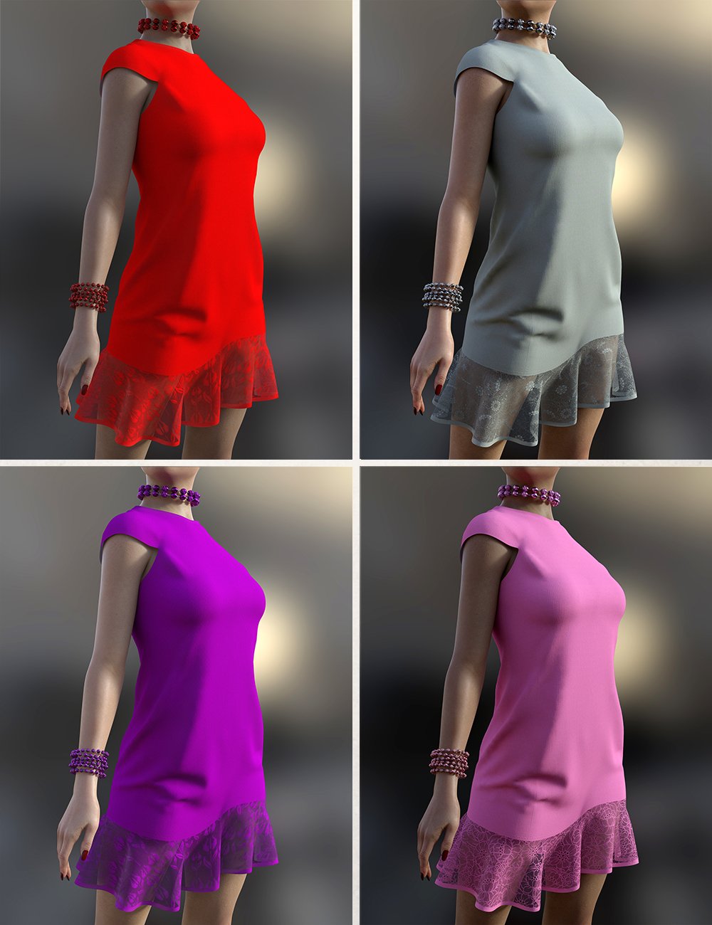 dForce Amelia Outfit for Genesis 8 and 8.1 Female