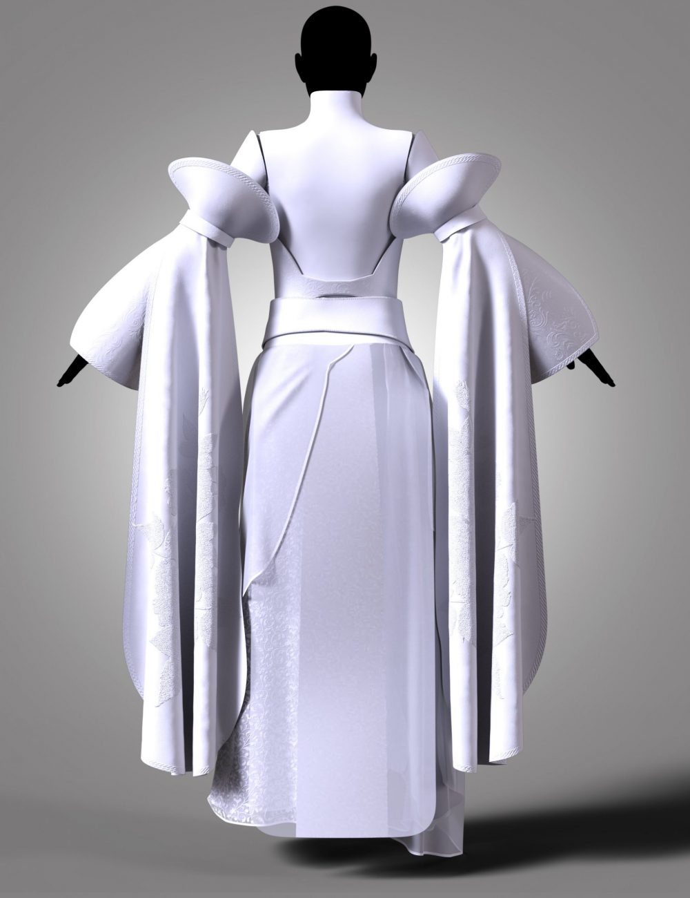 dForce Chinese Hanfu Outfit for Genesis 8 and 8.1 Females