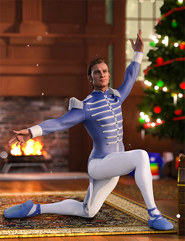 dForce Hans Ballet Outfit For Genesis 8 and Genesis 8.1 Males