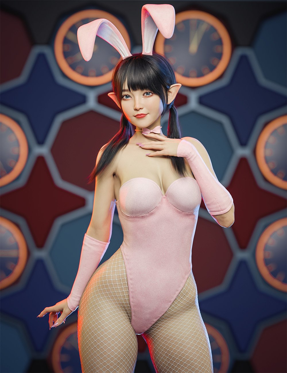 Lucy Bunny Girl Outfit for Genesis 9, 8, and 8.1