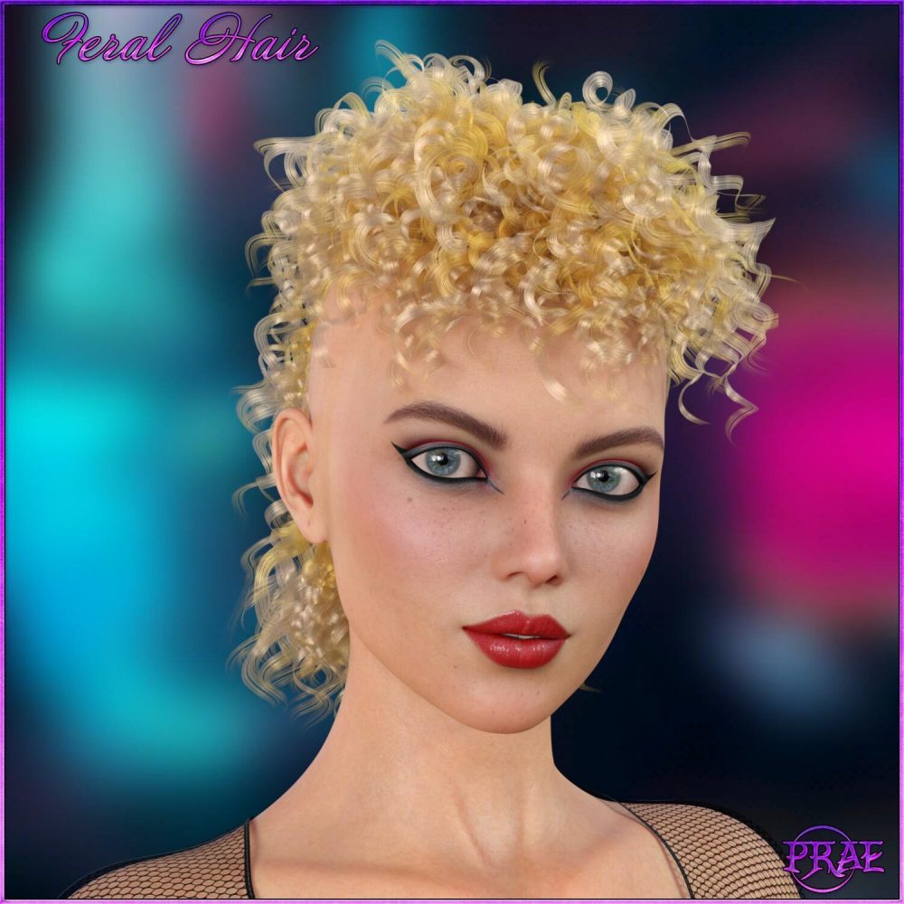 Prae-Feral Hair For G8 Daz