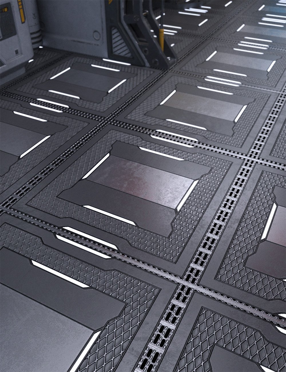 Sci-Fi Flooring Iray Shaders Volume 2