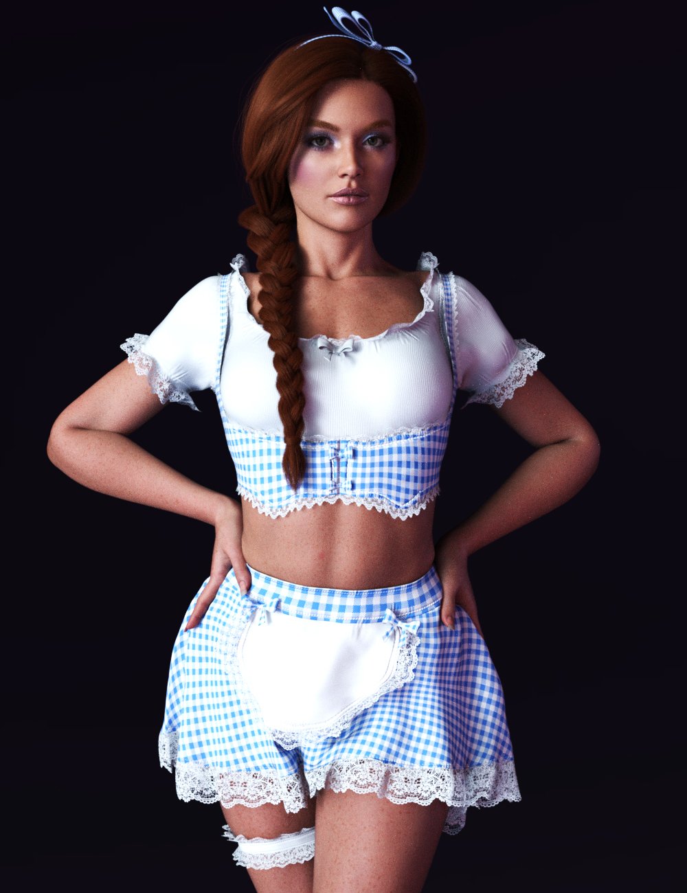 dForce X Fashion Maid Outfit for Genesis 9