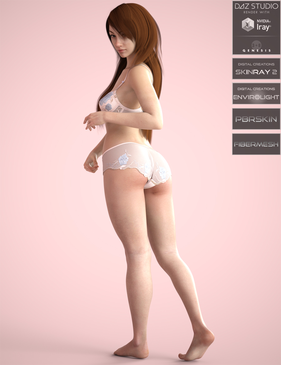 Anatomically Correct: Aislin for Genesis 3 and Genesis 8 Female (8.1)