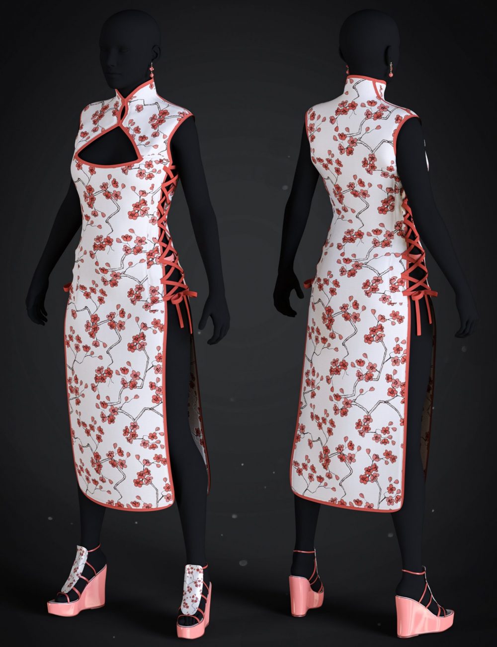 dForce Li Mei Mini Dress Outfit Textures
