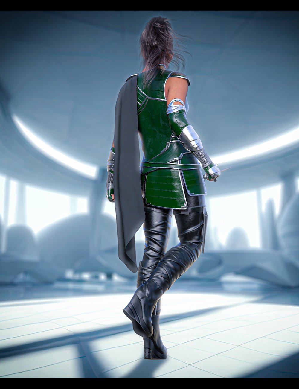 dForce Warrior Outfit for Genesis 9