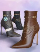 Kara High Heel Boots for Genesis 8 and 9