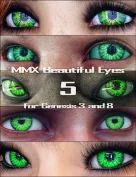 MMX Beautiful Eyes 5 for Genesis 3, 8, and 8.1