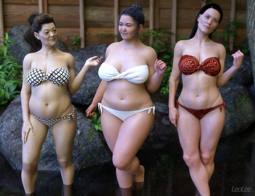 Asian Ladies Face and Body Shapes for Genesis 3, 8 & 8.1 Female