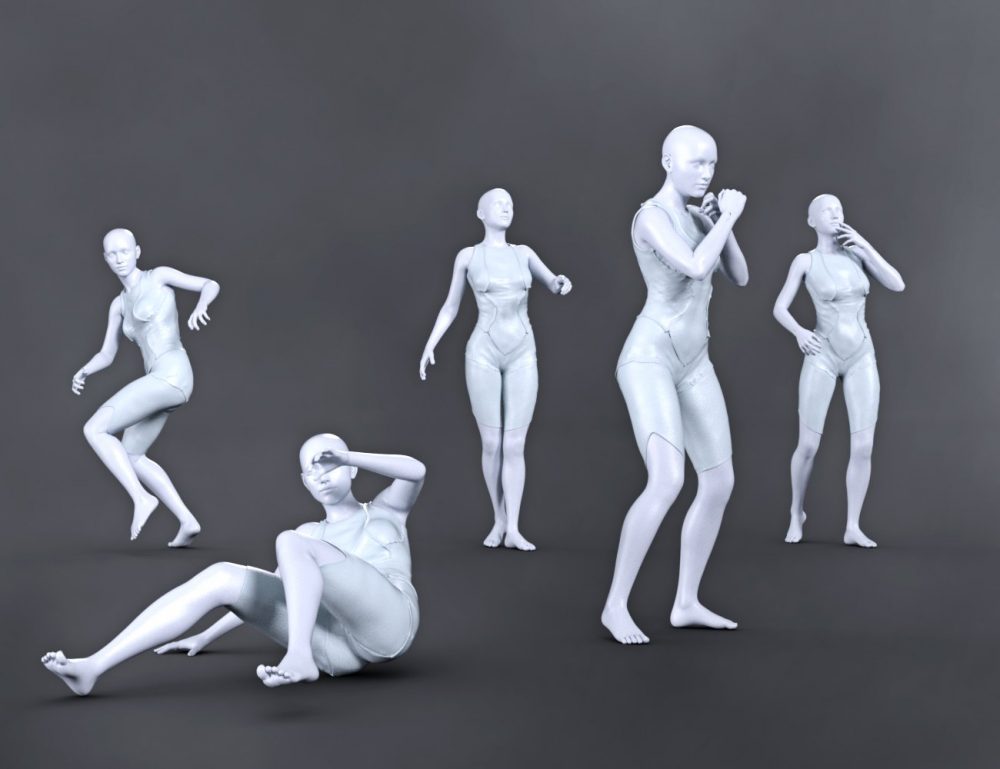 SBibb Surprise and Fear Poses and Expressions for Genesis 8 and 8.1