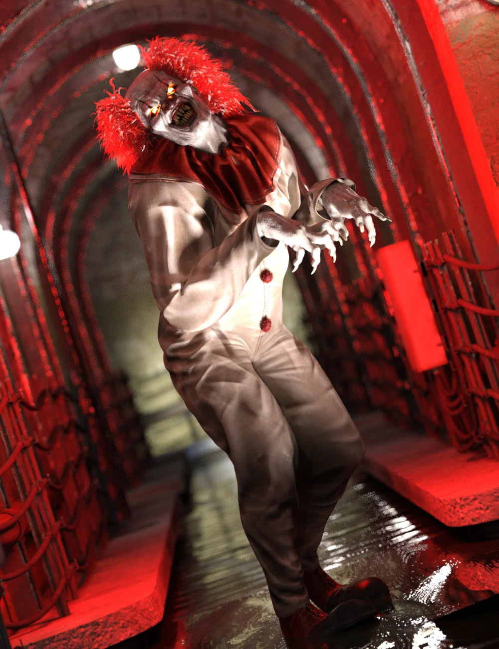 Smiley Poses for Evil Clown HD