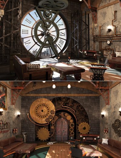 steampunkclocktower00maindaz3d-3