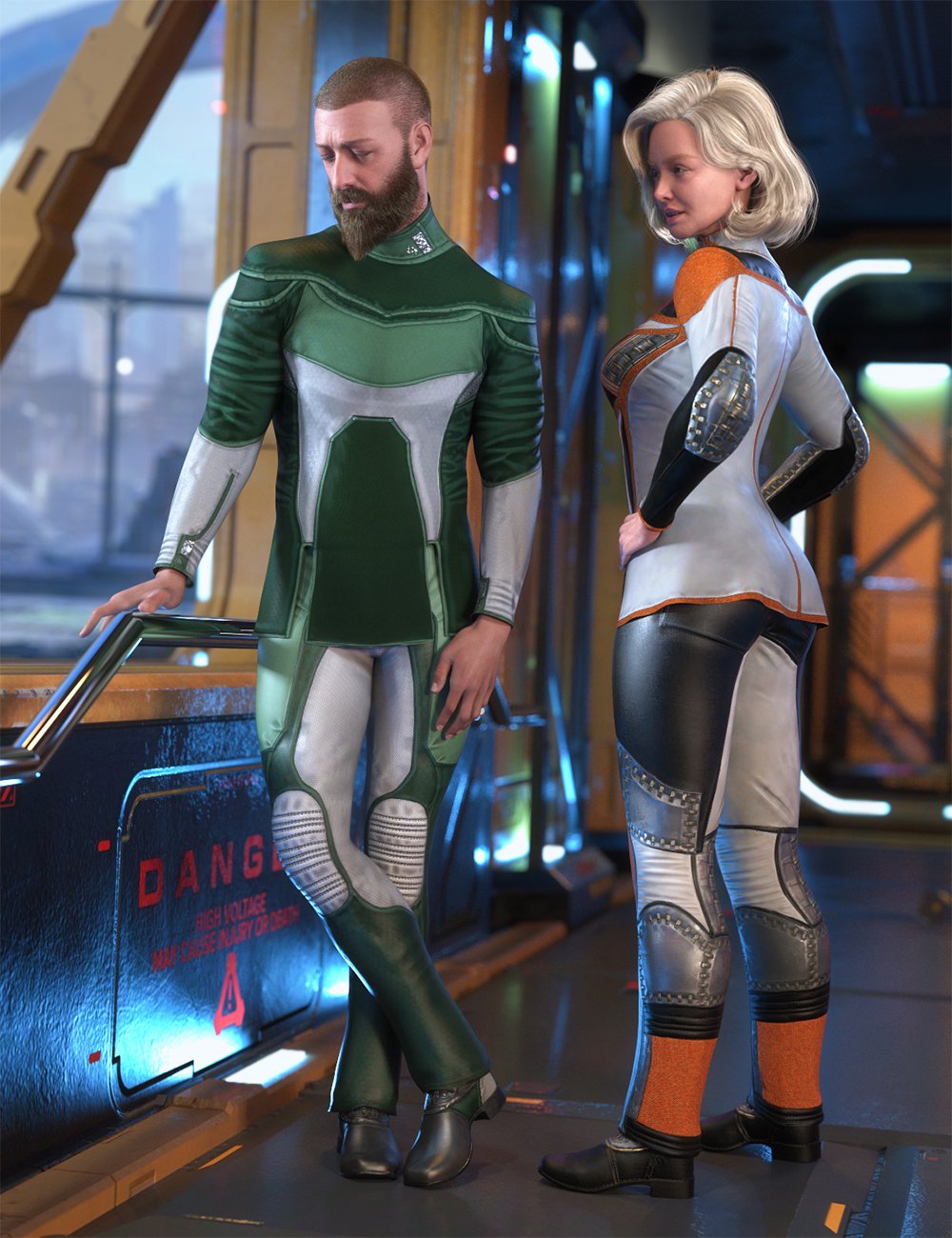 Interstellar Uniform Outfit Texture Add-On