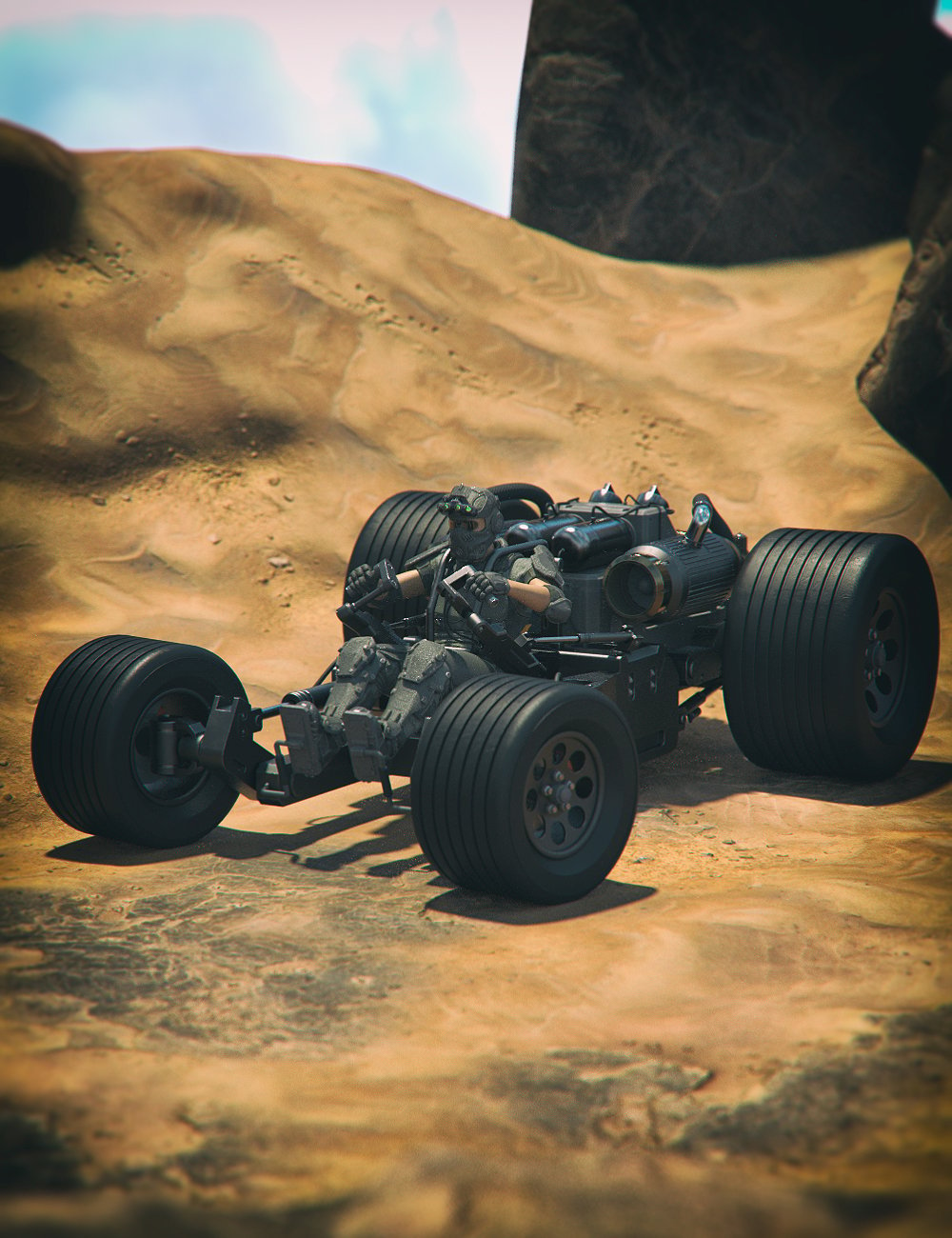 Off-Road Sci-Fi Car