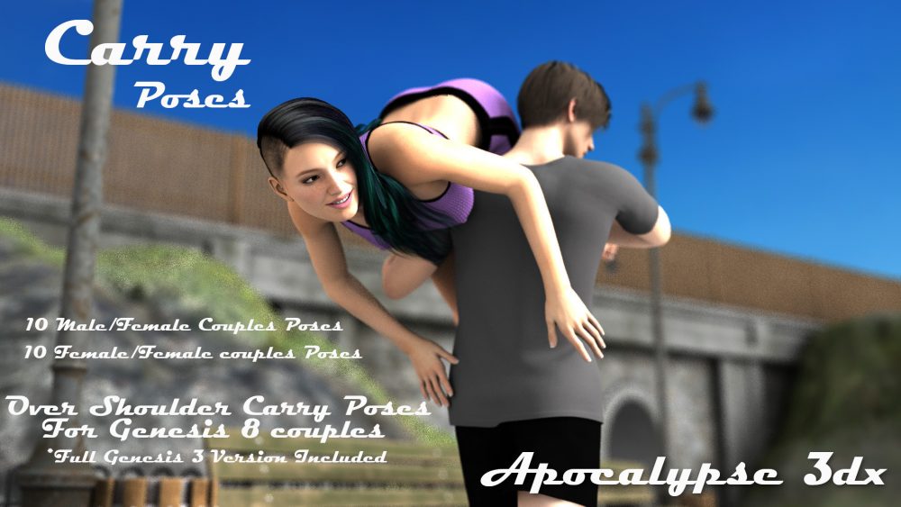 Carry Poses for Genesis 8