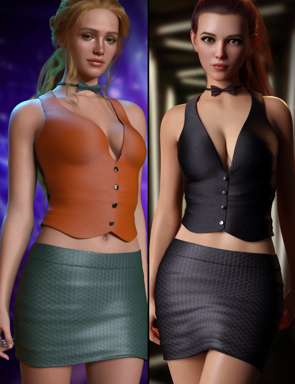 Cocktail Girl Outfit Set for Genesis 9, 8.1, and 8