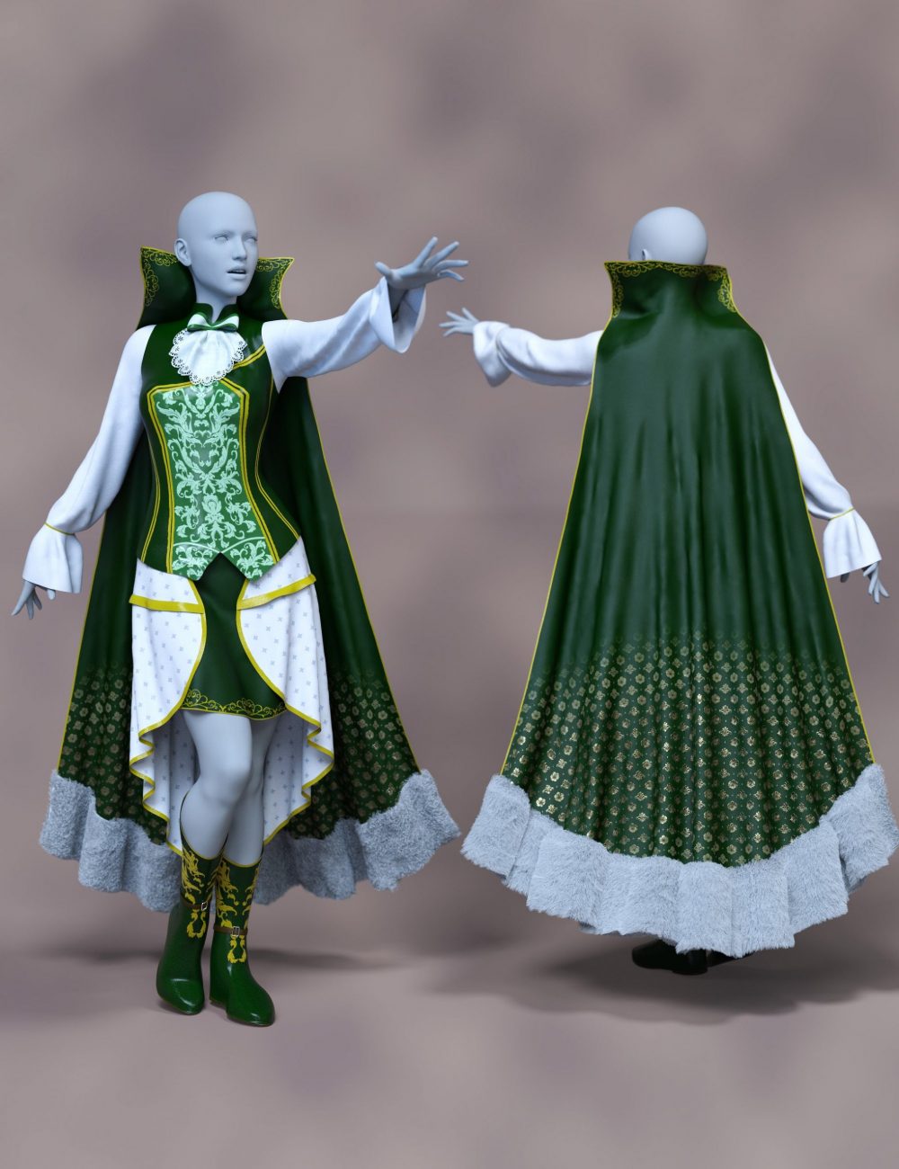 dForce Elven Delegate Outfit Textures