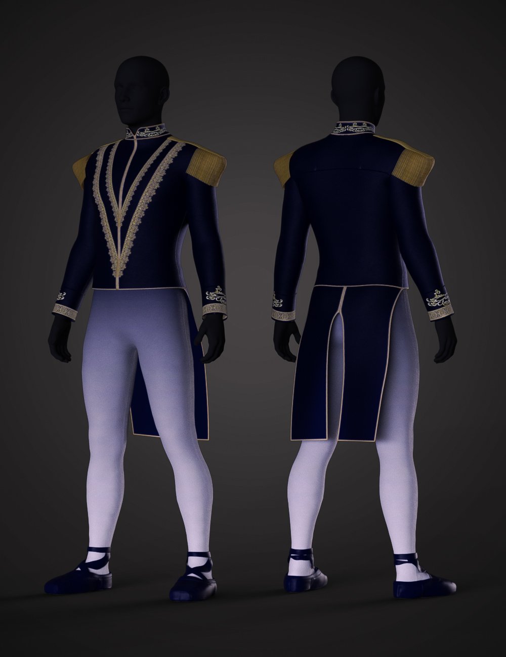 dForce Hans Ballet Outfit Textures