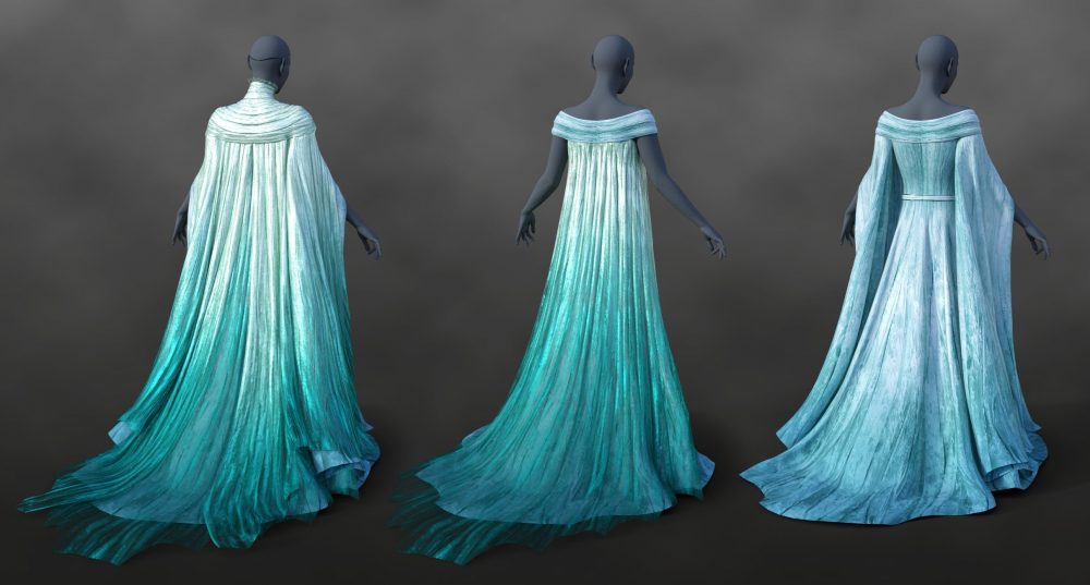 dForce Lady of Fate Outfit for Genesis 9