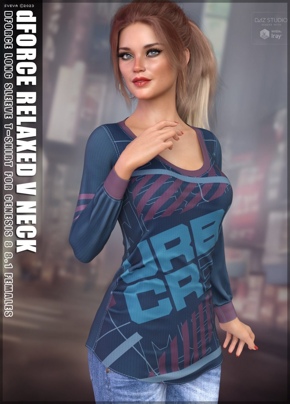 dForce Relaxed V Neck G8G8.1F