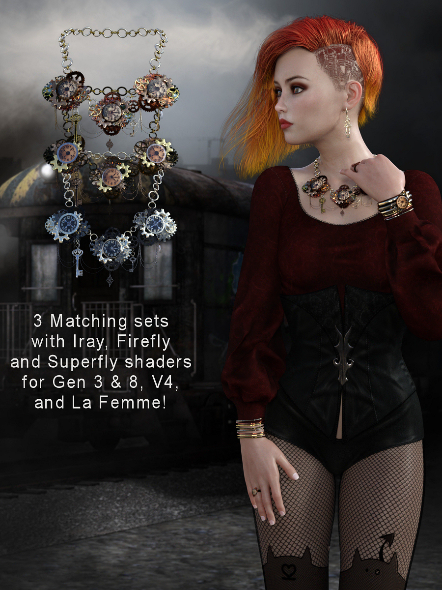 Steampunk Jewelry For G3/G8, La Femme And V4