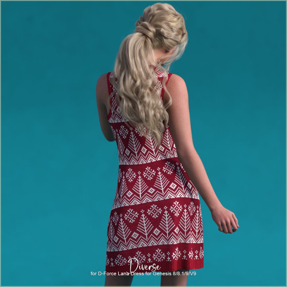Diverse for D-Force Lana Dress for Genesis 8/8.1/9/V9