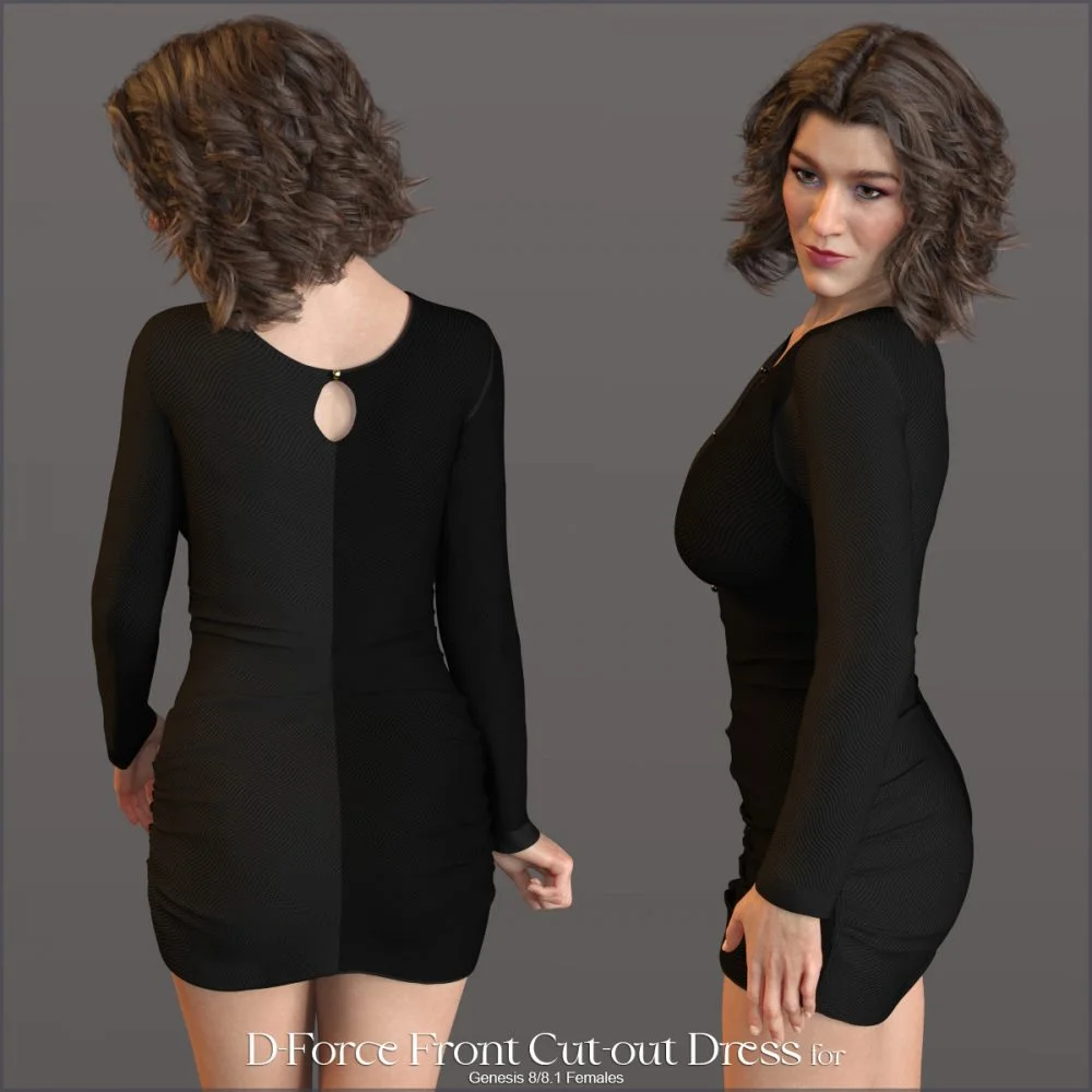 D-Force Front Cut-out Dress for G8F and G8.1F