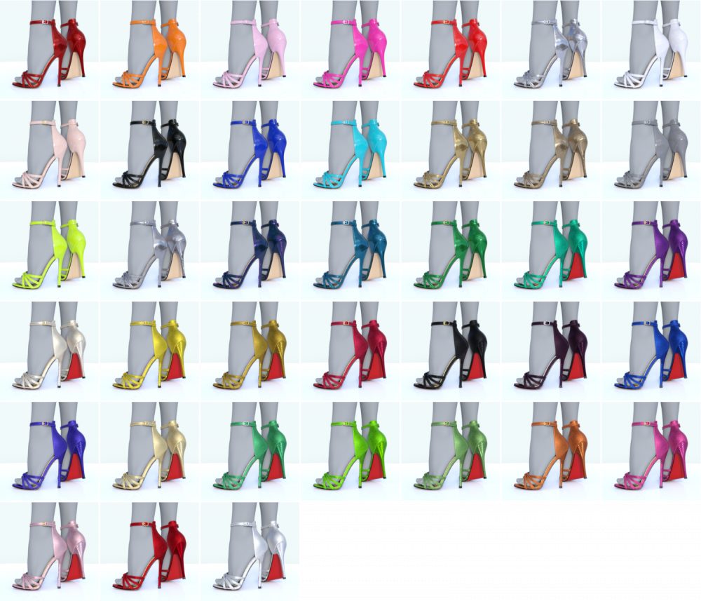 High Arched Stiletto Heel Sandals for G8F&G9F