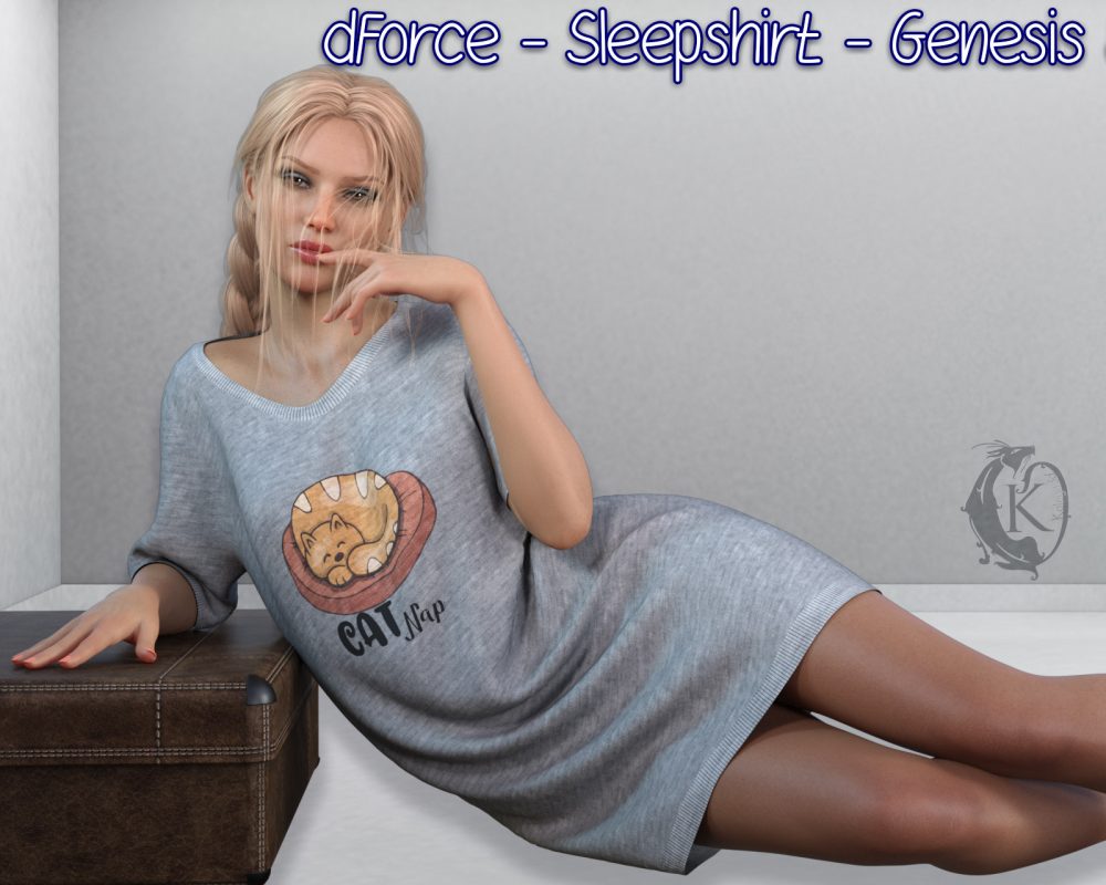 dForce - Sleepshirt - Genesis 8