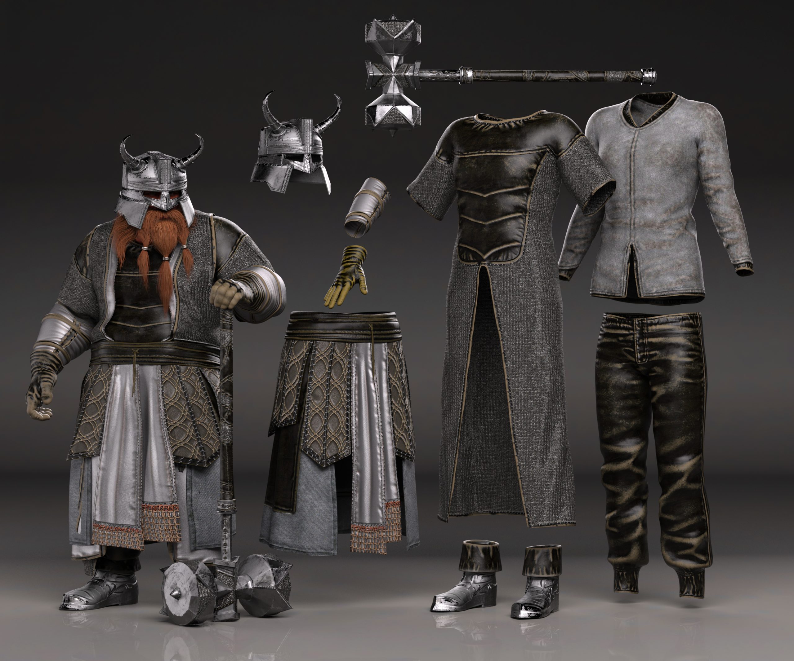 dForce Reforged Outfit for Genesis 9