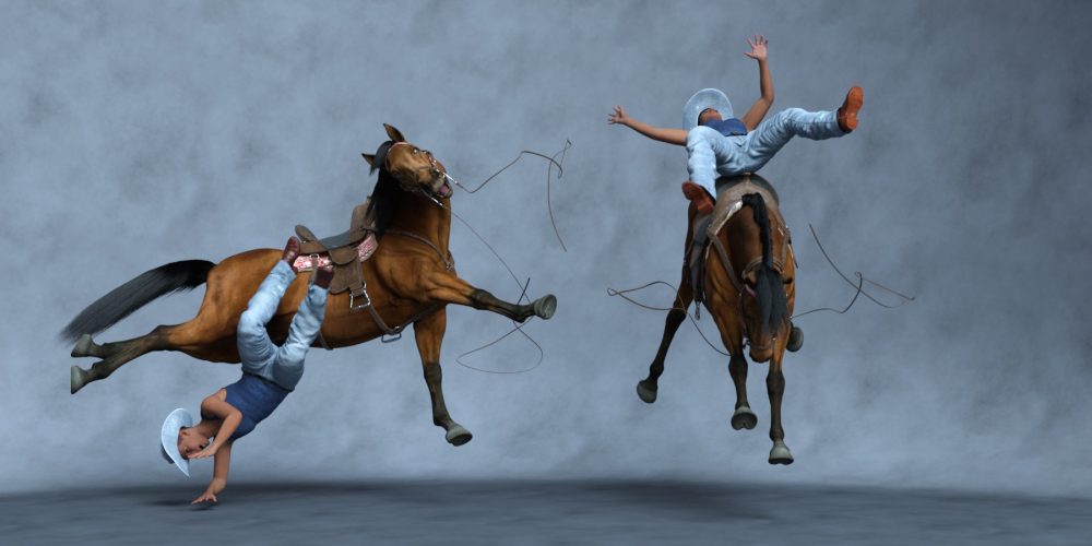 Untamed Poses for Genesis 9, Western Horse Tack, and Daz Horse 3