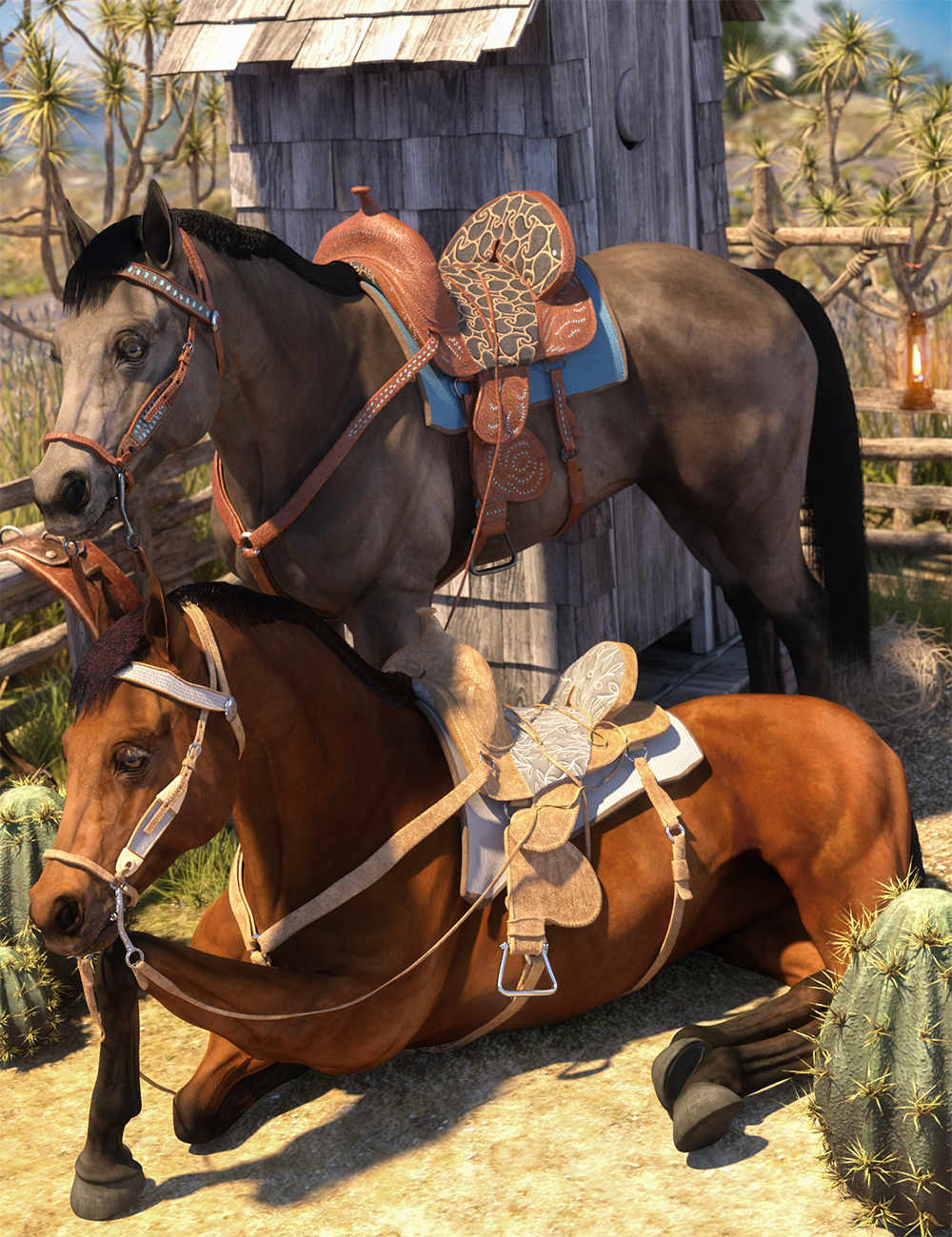Western Horse Tack Texture Expansion