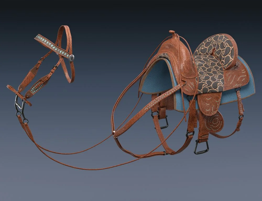 Western Horse Tack Texture Expansion